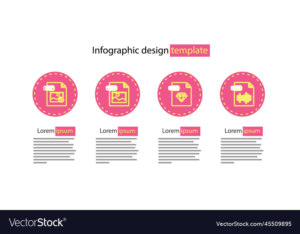 Set line ruby file document wav tiff and gif vector image Set line ruby file document wav tiff and gif