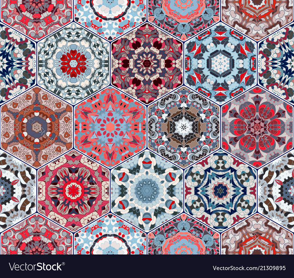 Set of hexagonal elements