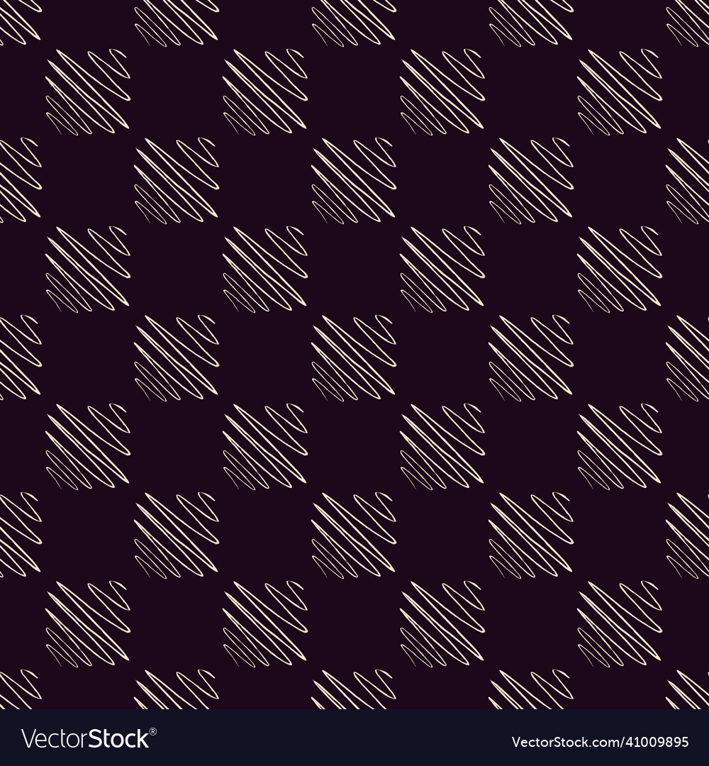 Soundwave seamless pattern curve waves background vector image Soundwave seamless pattern curve waves background