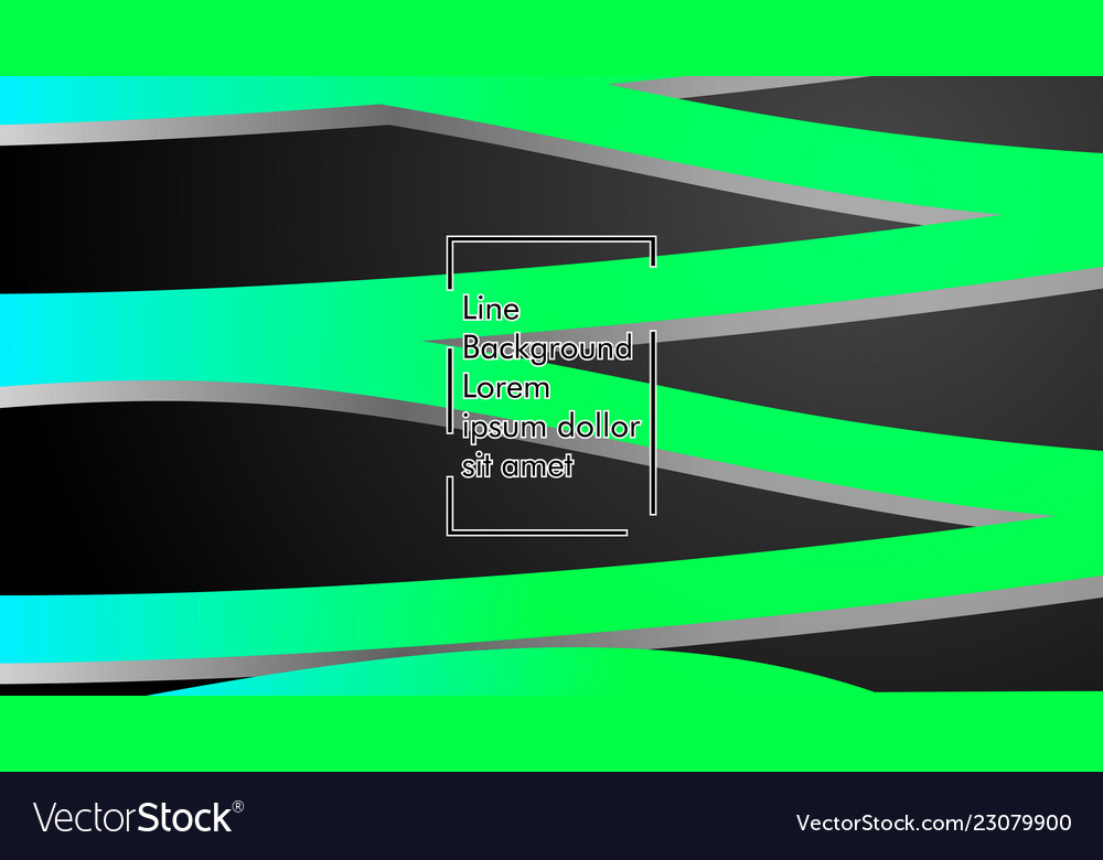 Abstract wave background with green gradient vector image Abstract wave background with green gradient