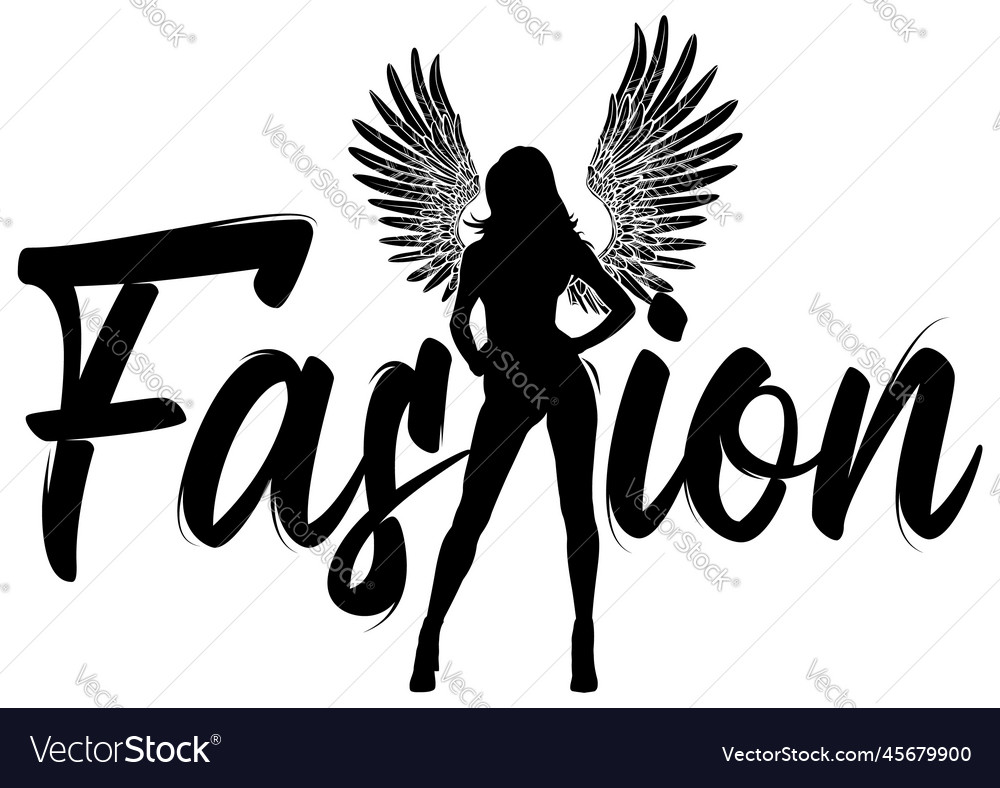 Angel fashion Royalty Free Vector Image - VectorStock