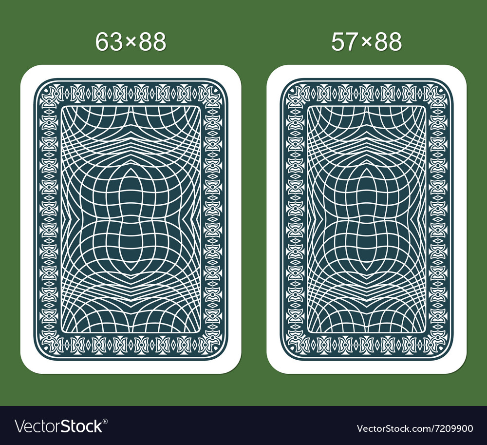 Back design playing card