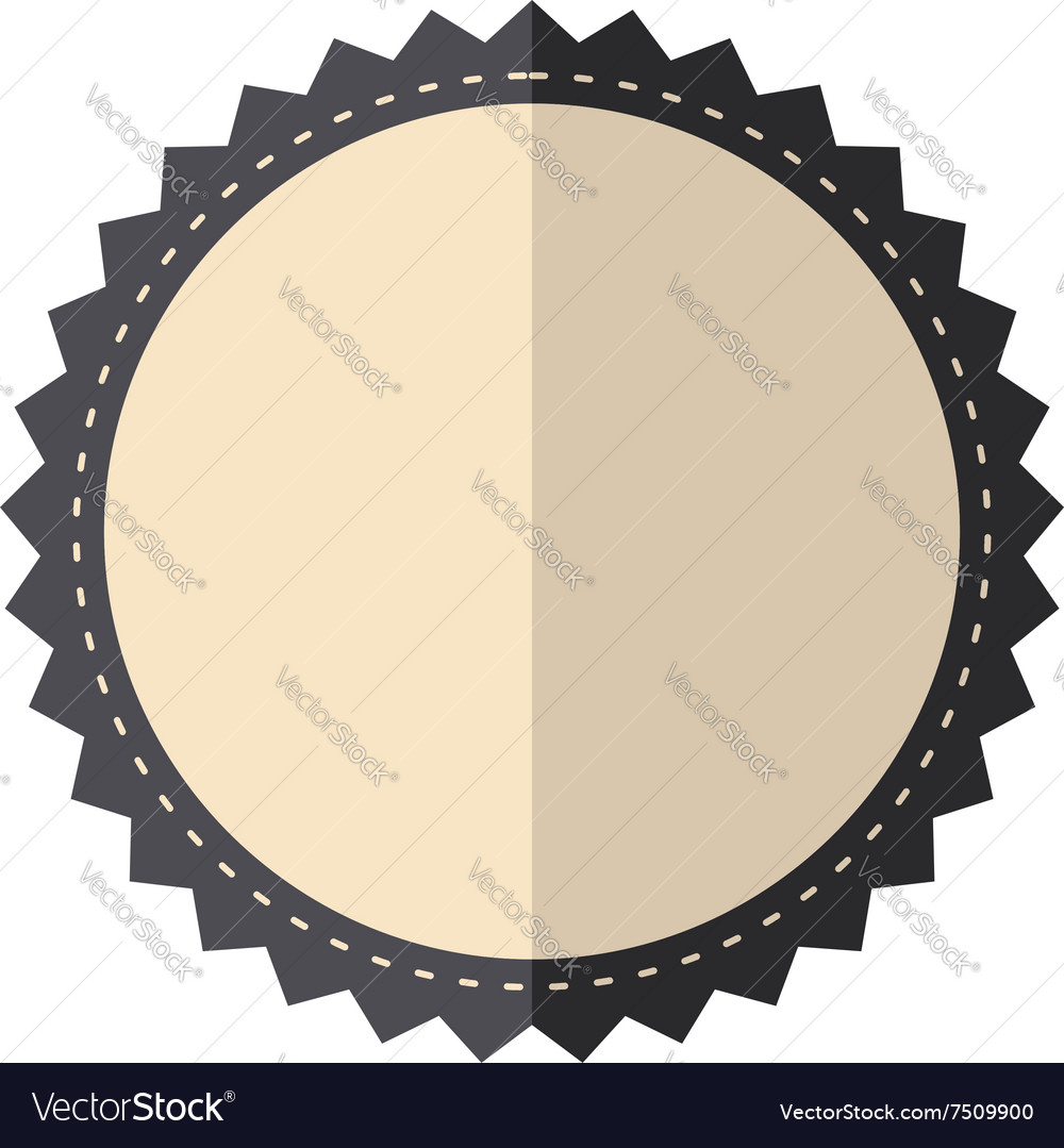 Beige vintage badge Royalty Free Vector Image - VectorStock