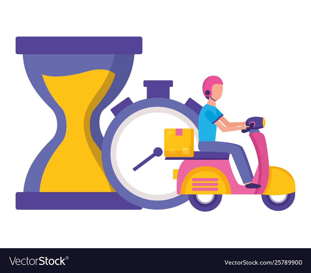 Fast delivery logistic Royalty Free Vector Image