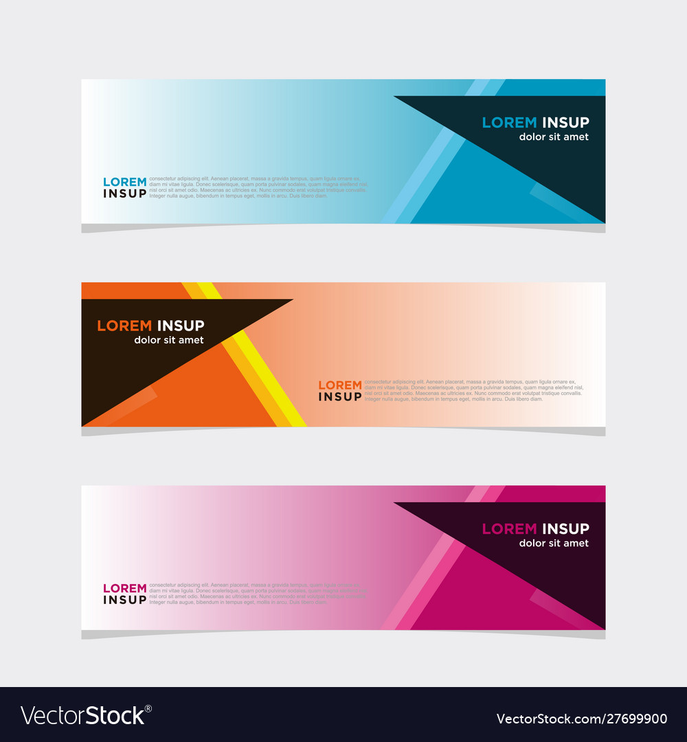 Modern banner web background abstract design Vector Image Modern banner web background abstract design