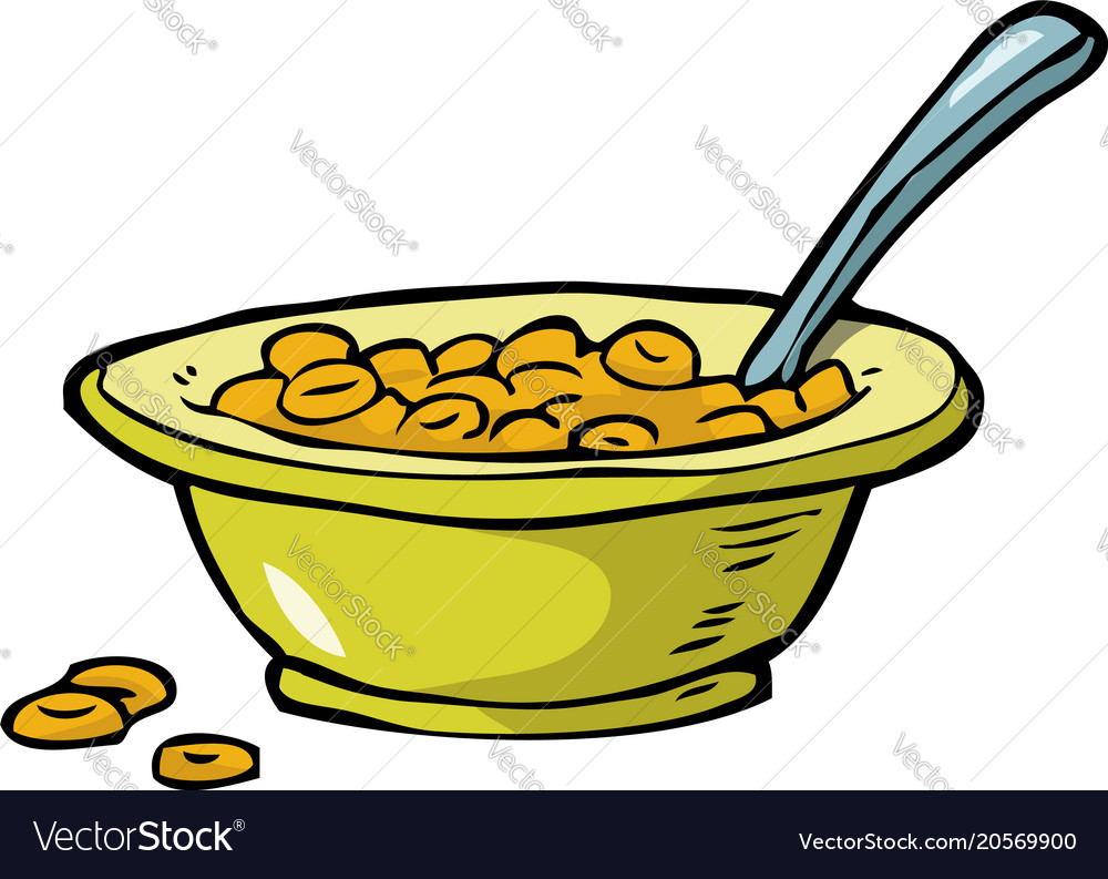 Plate cereal Royalty Free Vector Image - VectorStock