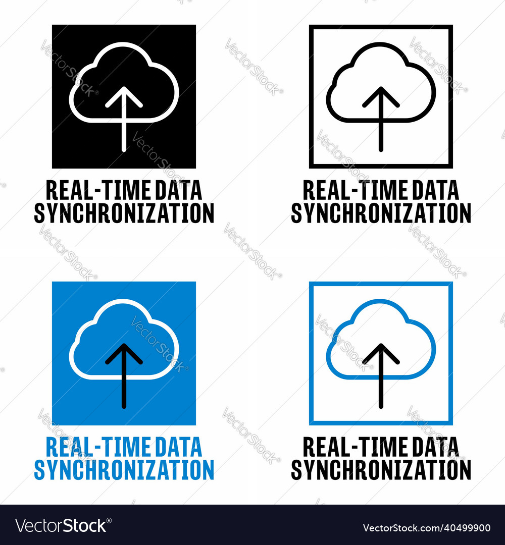 Real time data synchronization information sign