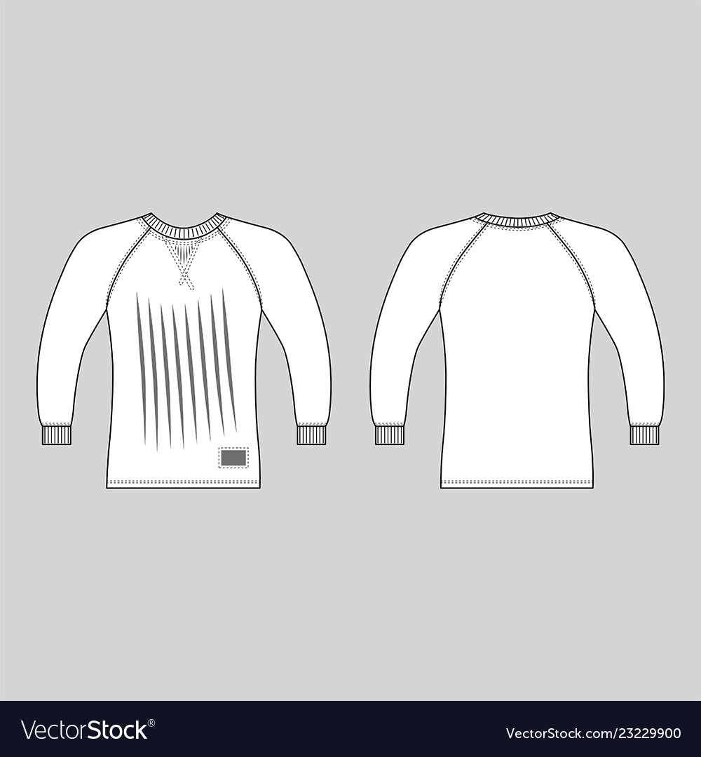 T shirt man template front back views