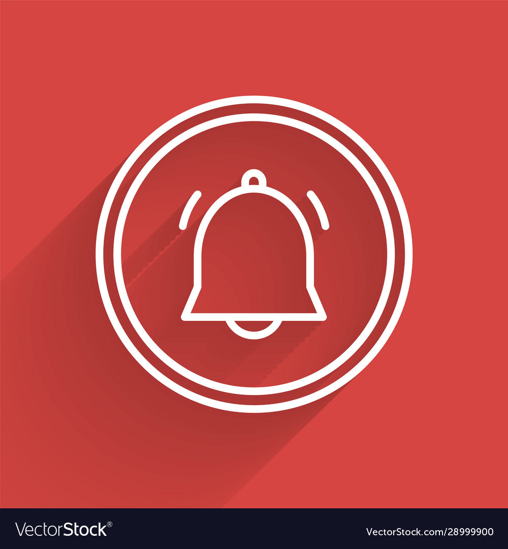 White line circle button and chat notification