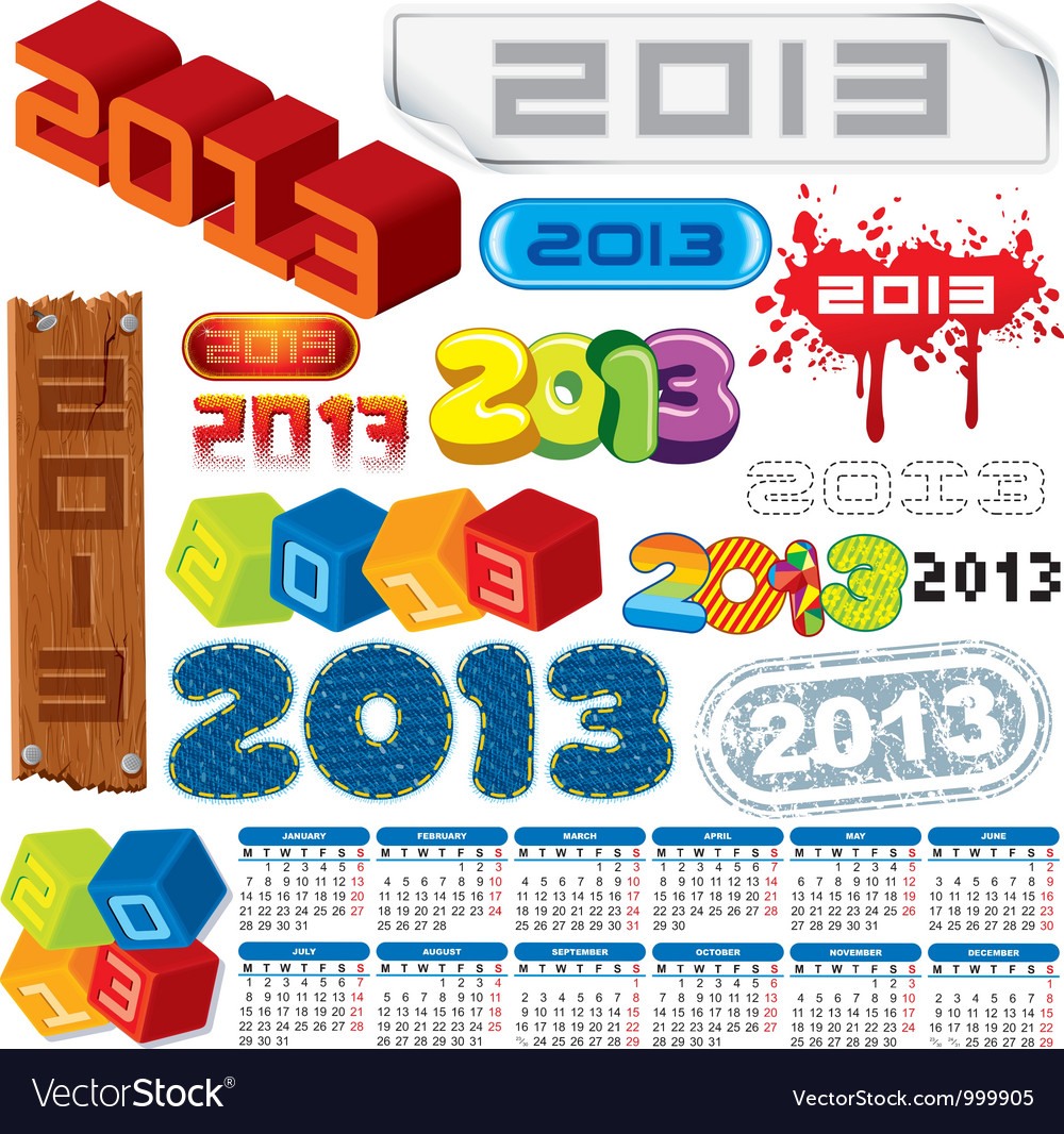 2013 logo collection and calendar