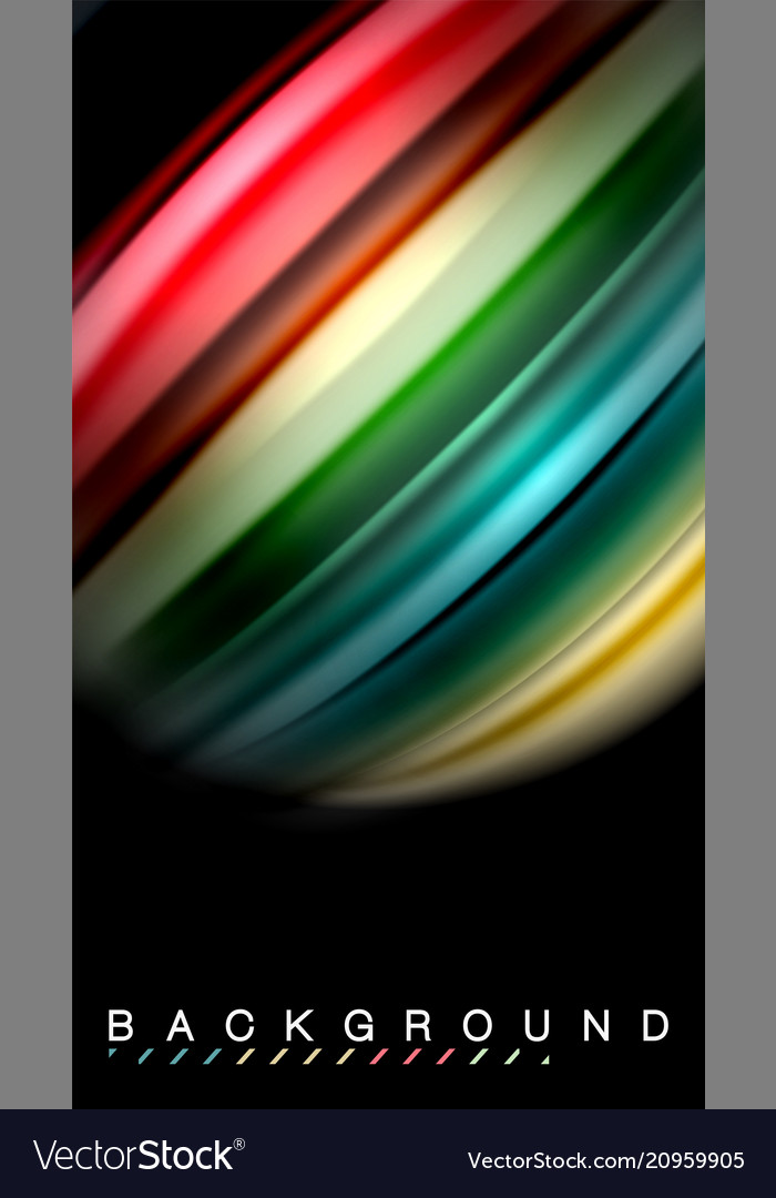 Abstract Fluid Color Wave Stripes