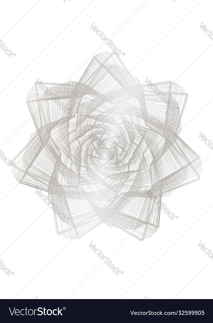 Abstract guilloched object color isolated