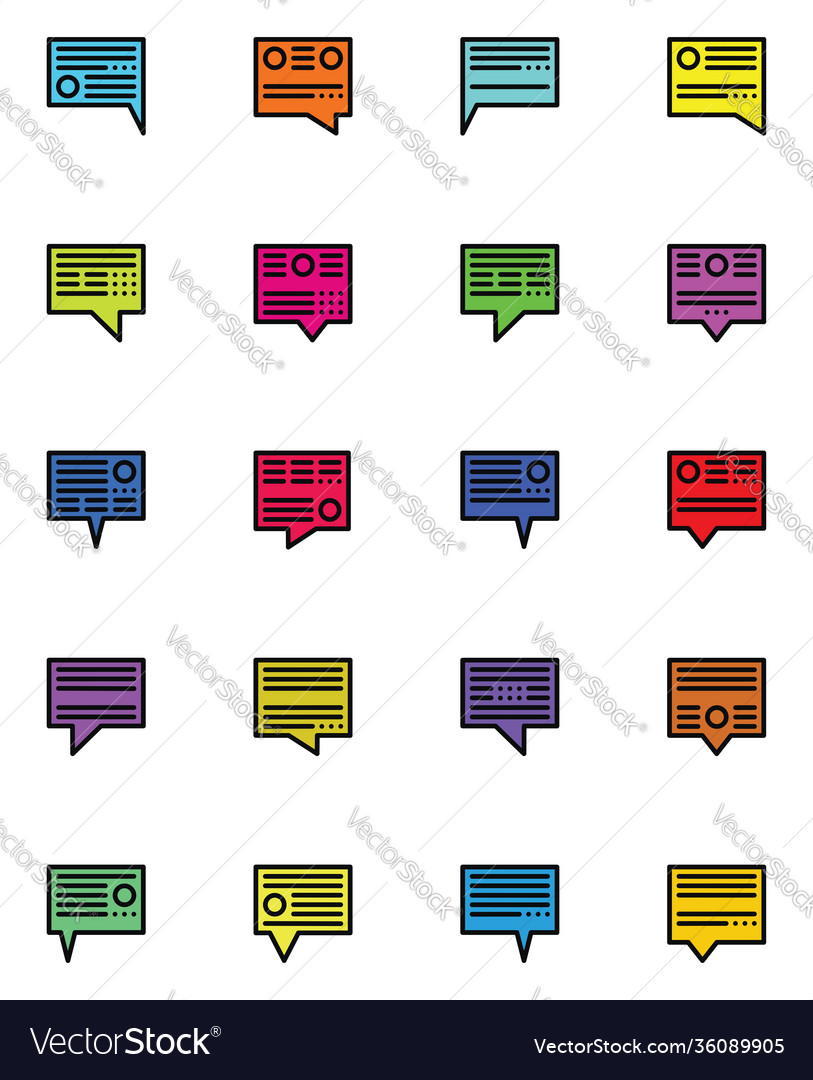 Different notifications on white background