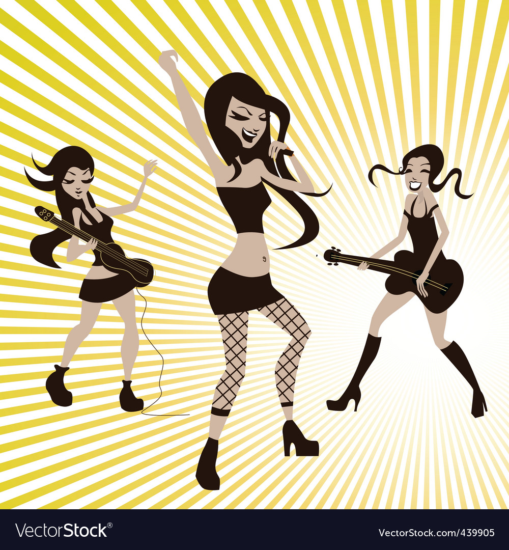 Girls playing music