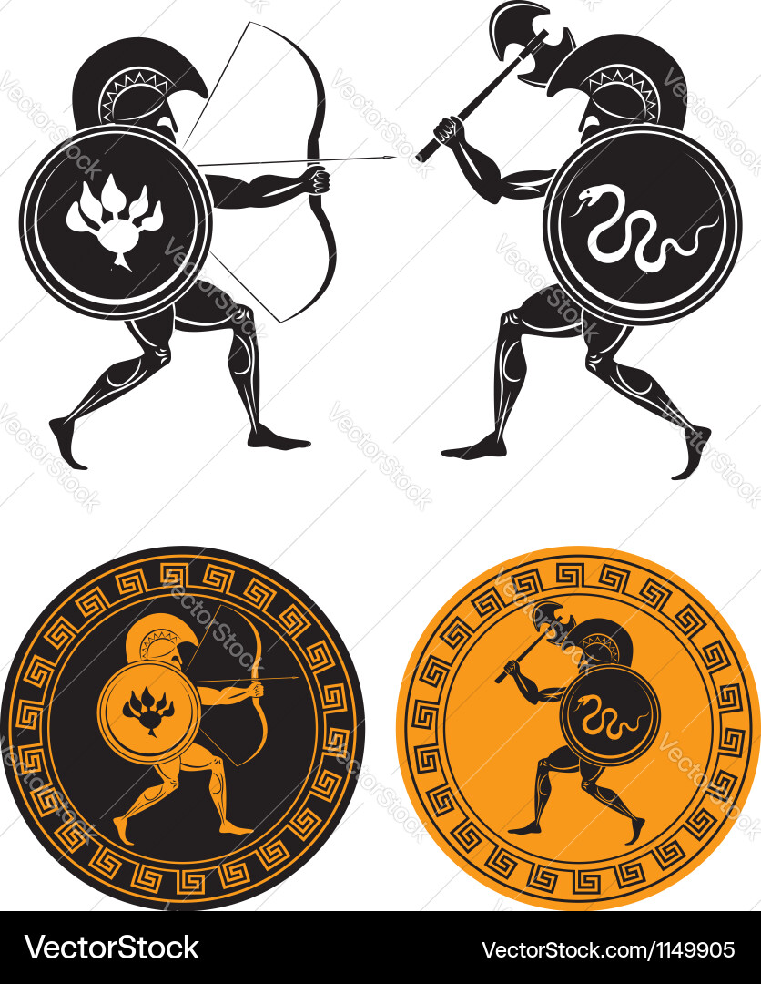 Gladiators Royalty Free Vector Image - VectorStock