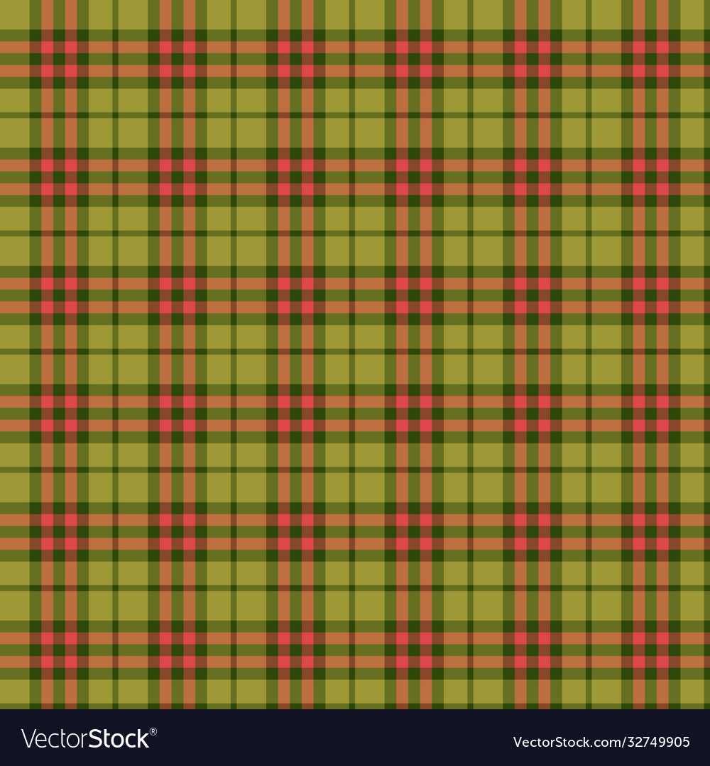 Green red tartan plaid scottish pattern vector image Green red tartan plaid scottish pattern