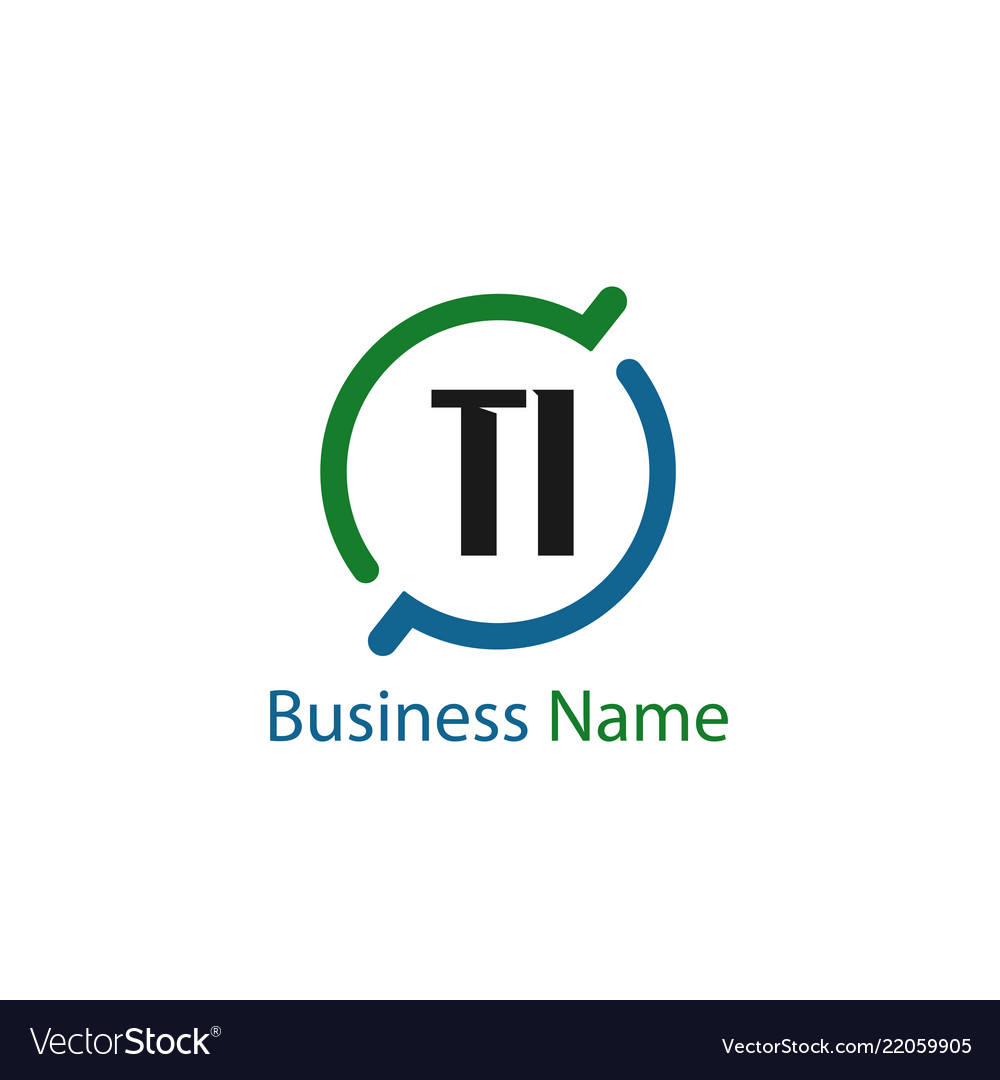 Initial letter ti logo template design