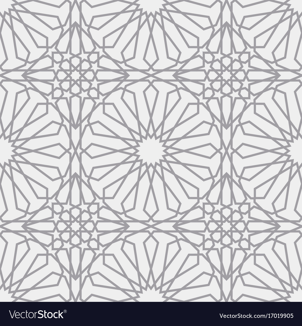 Islamic Pattern Seamless Arabic Geometric Vector Image