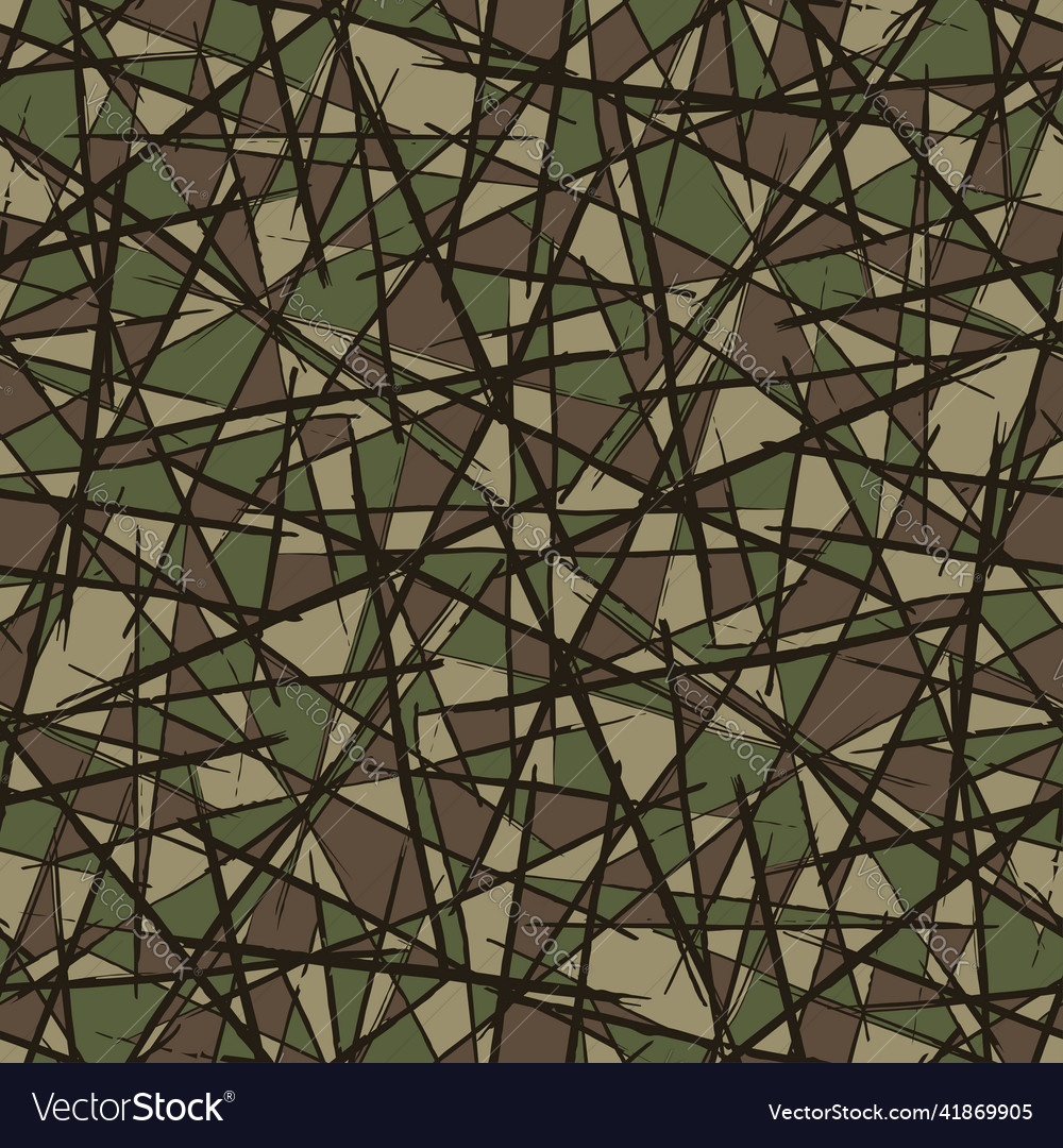 Seamless camouflage pattern with lines