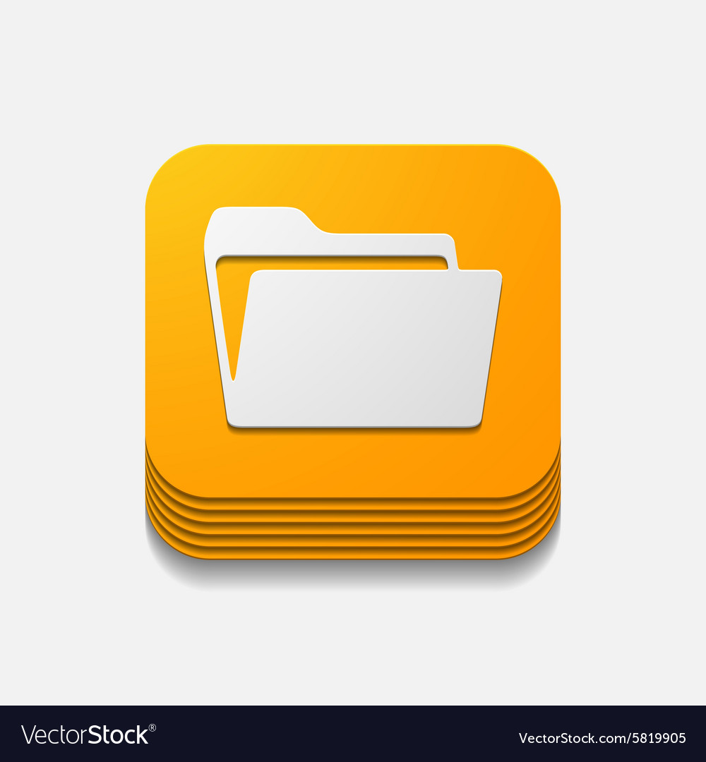 Square button folder