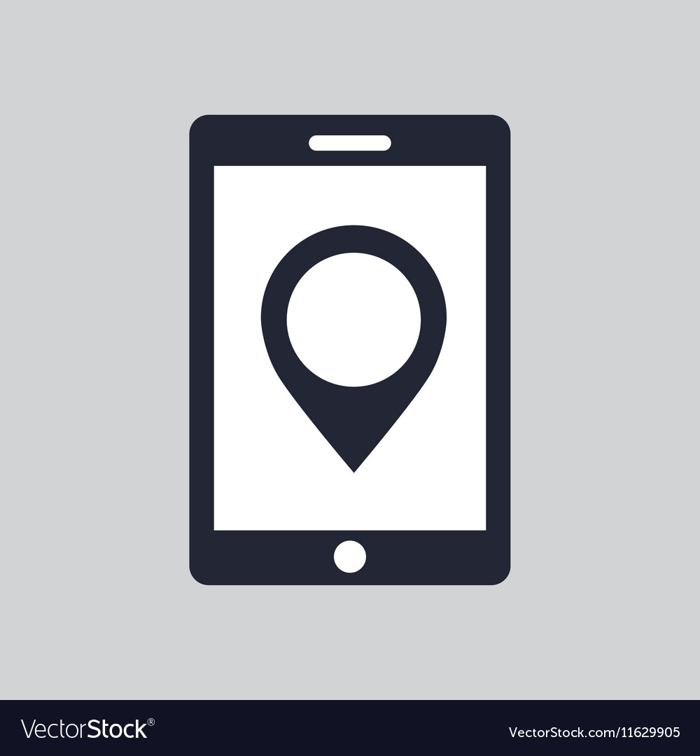 Tablet hand hold with map pointer