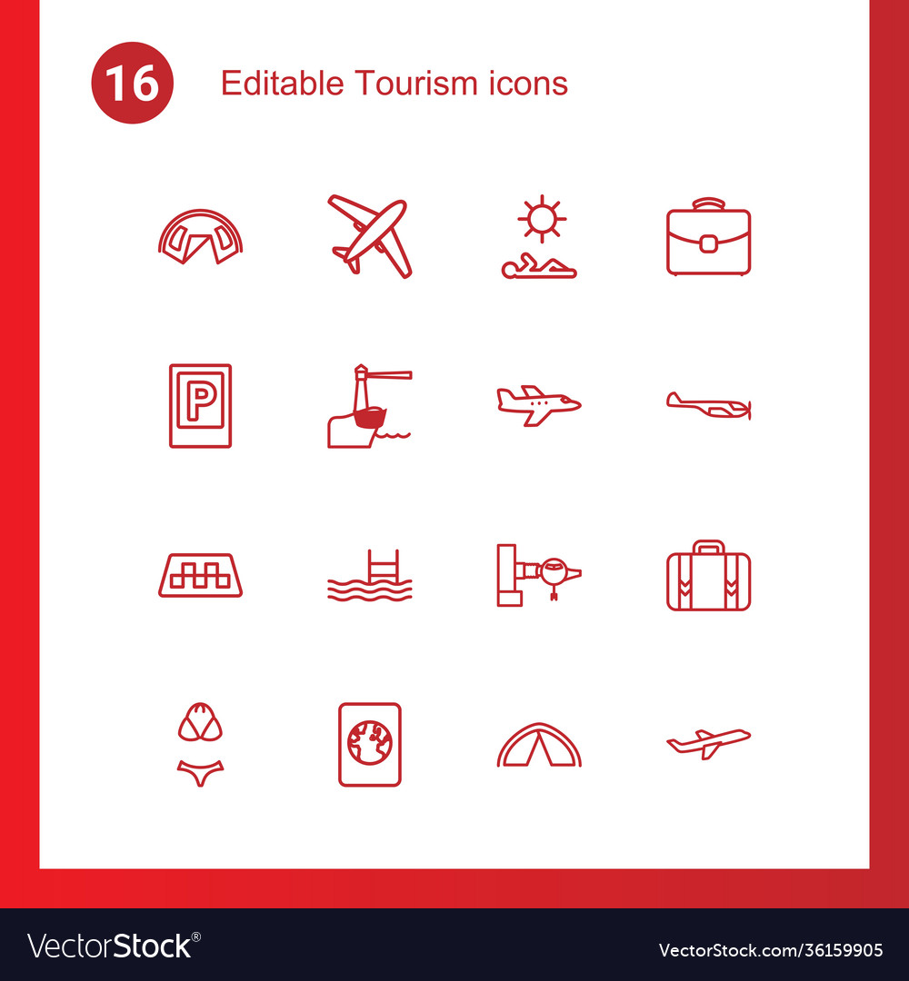 Tourismus Icons