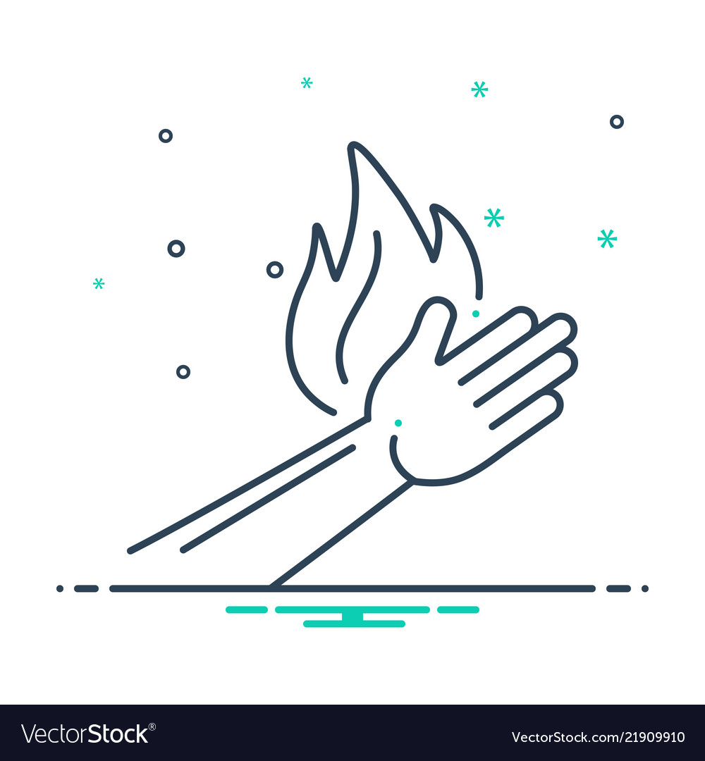 Burn Injury Royalty Free Vector Image - Vectorstock