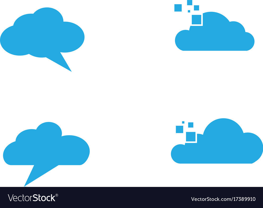 Cloud logo template