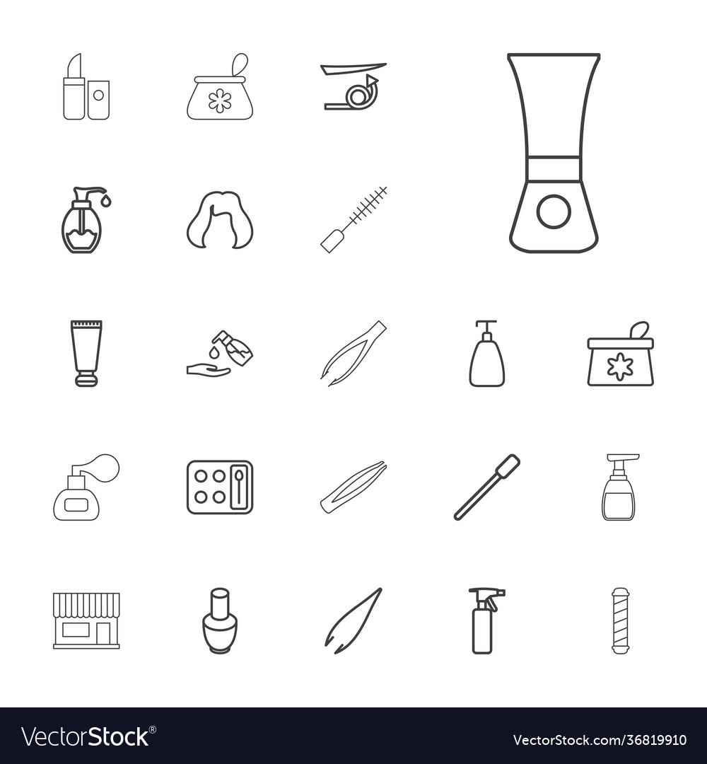 Cosmetic icons Royalty Free Vector Image - VectorStock