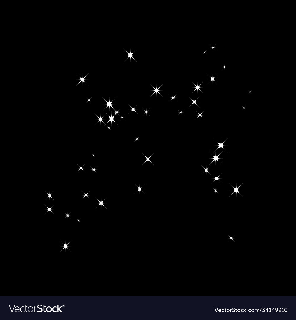Fireworks star random source flow shooting vector image Fireworks star random source flow shooting