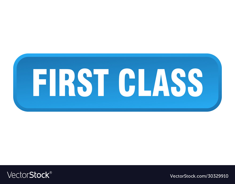 First class button square 3d push