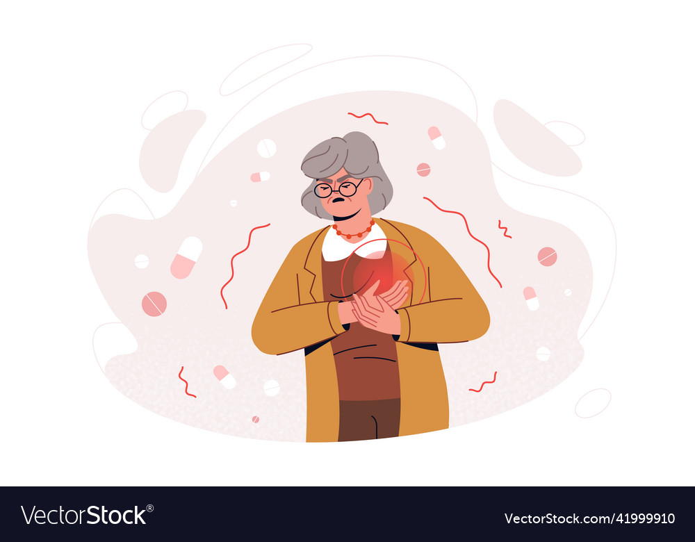 flat-old-woman-feel-sharp-chest-pain-heart-attack-vector-image