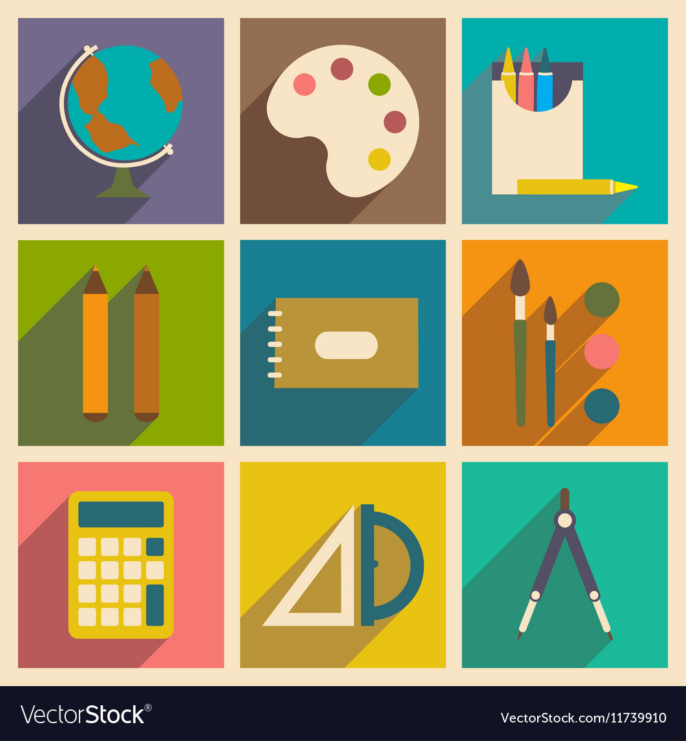 Flat with shadow concept and mobile application