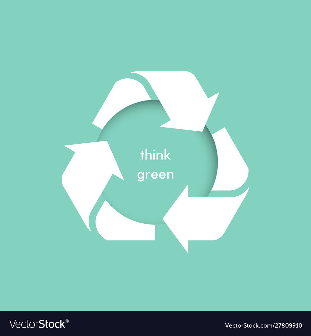 Garbage recycling logo reuse reduce Vector Image Garbage recycling logo reuse reduce