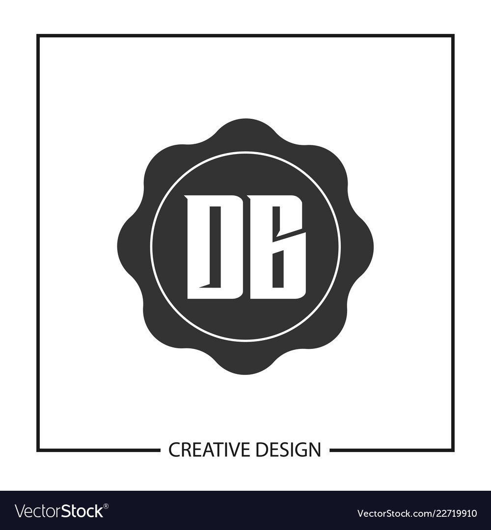Initial letter db logo template design Vector Image Initial letter db logo template design