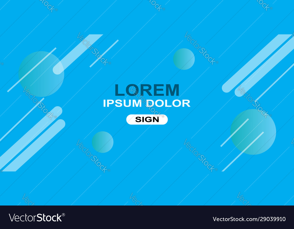 Modern web banner with diagonal and circle lines