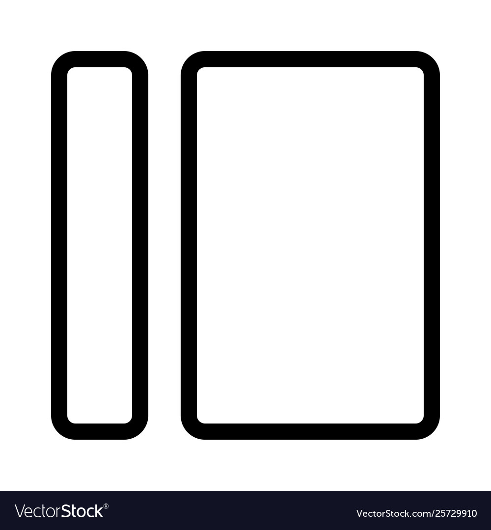 Narrow column with wide text body part at right
