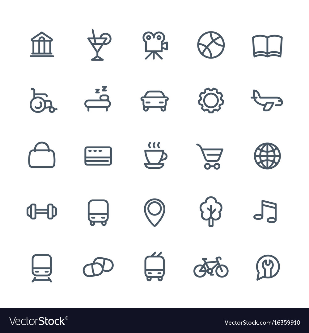 Navigation Line Icons