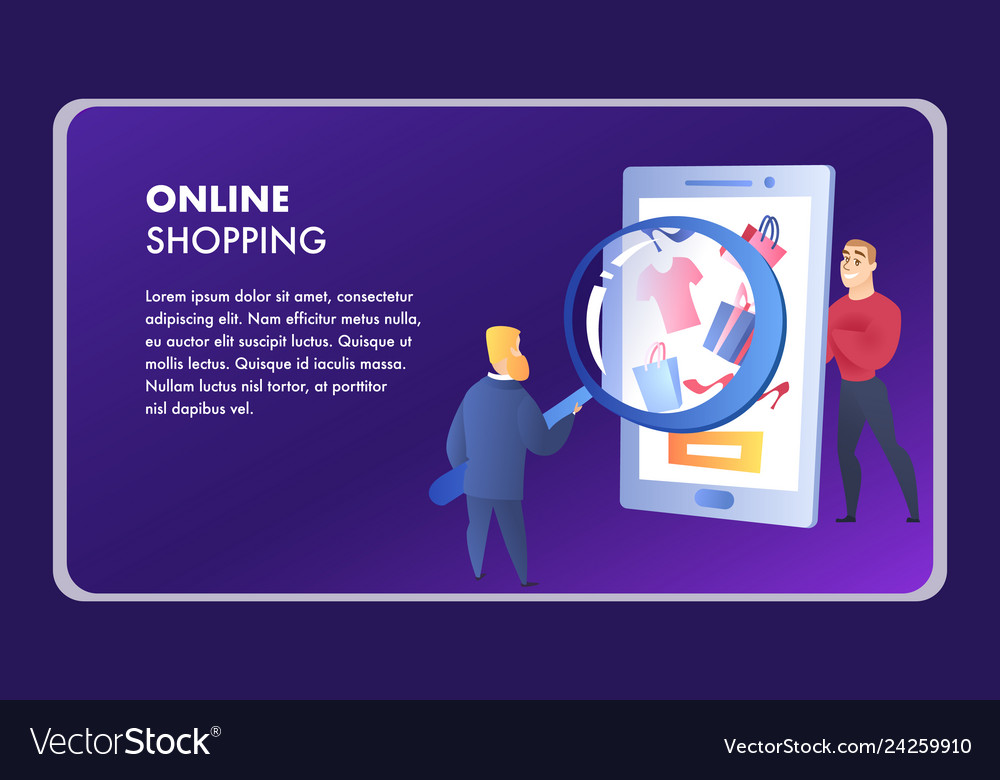 Online shopping website element template