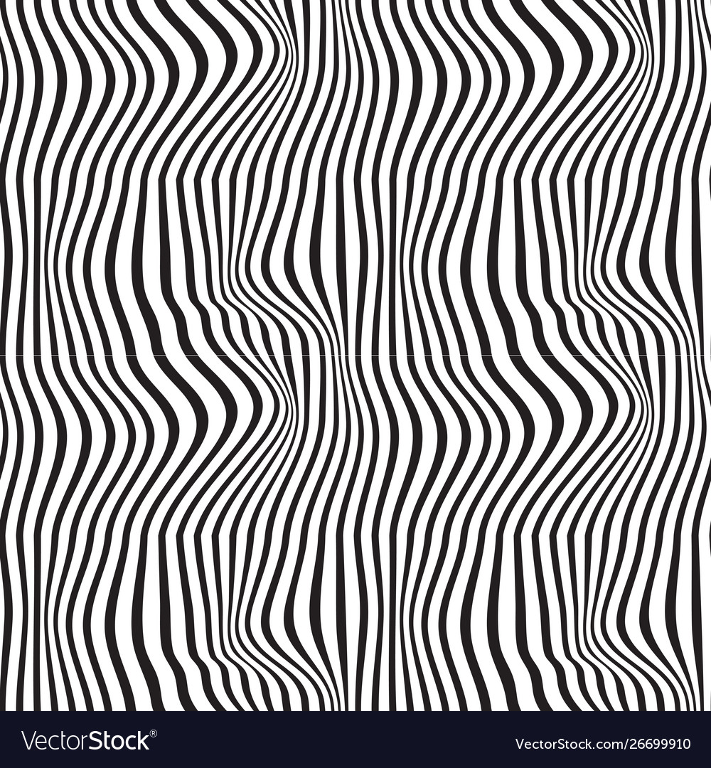 Pattern wavy zebra lines Royalty Free Vector Image
