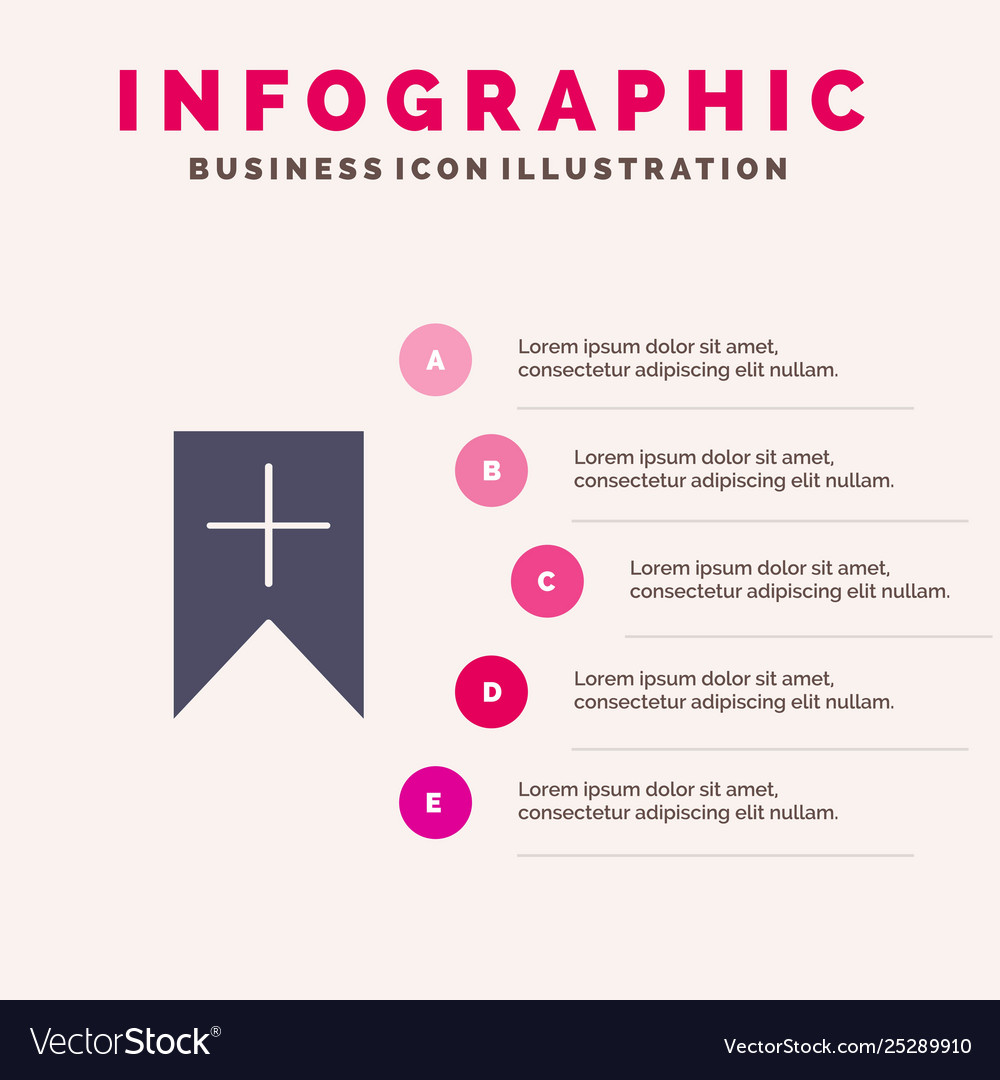 Tag plus interface user solid icon infographics 5