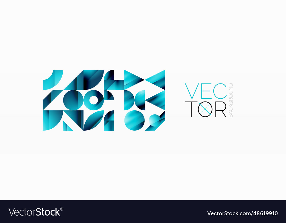 Triangle and circle minimalist composition simple