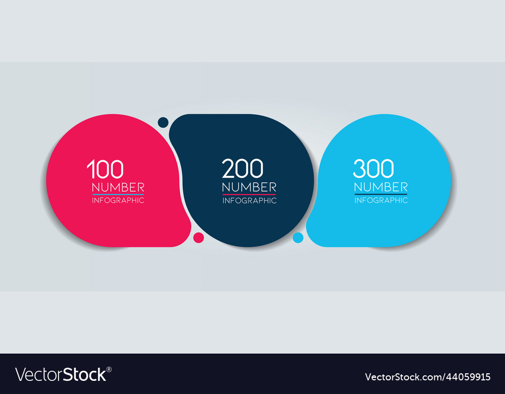 3 elements scheme diagram three connected circles vector image 3 elements scheme diagram three connected circles