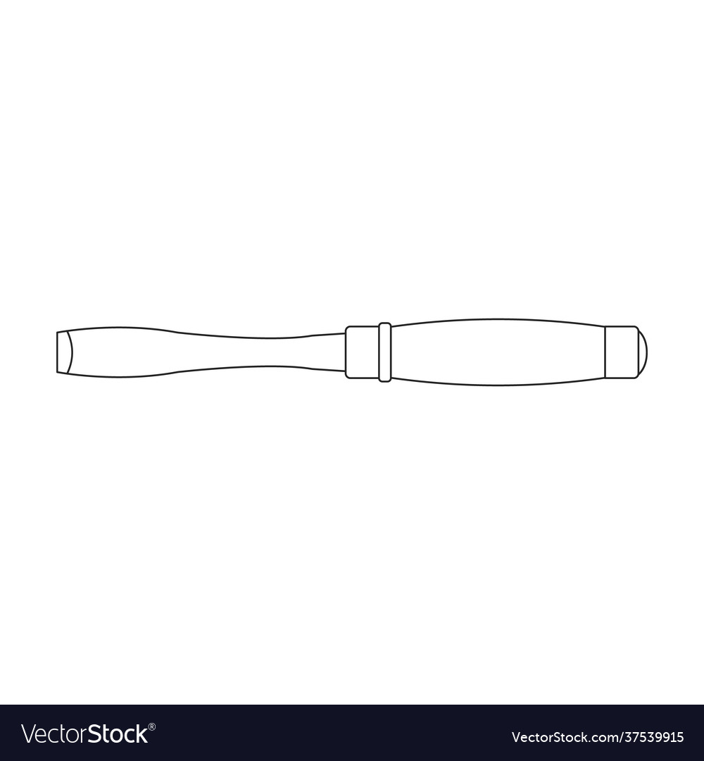 Chisel outline icon Vector Image Chisel outline icon