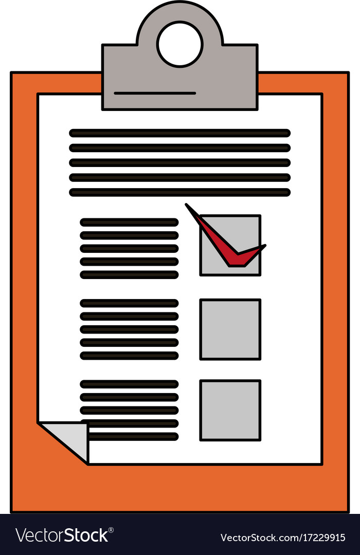 Clipboard with checklist icon image
