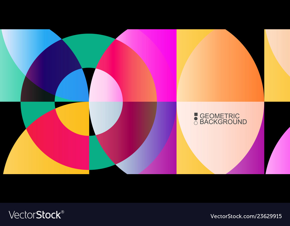 Geometric colorful abstract background vector image Geometric colorful abstract background