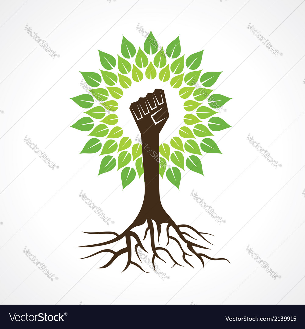 Hände bilden einen Baum des Lebens