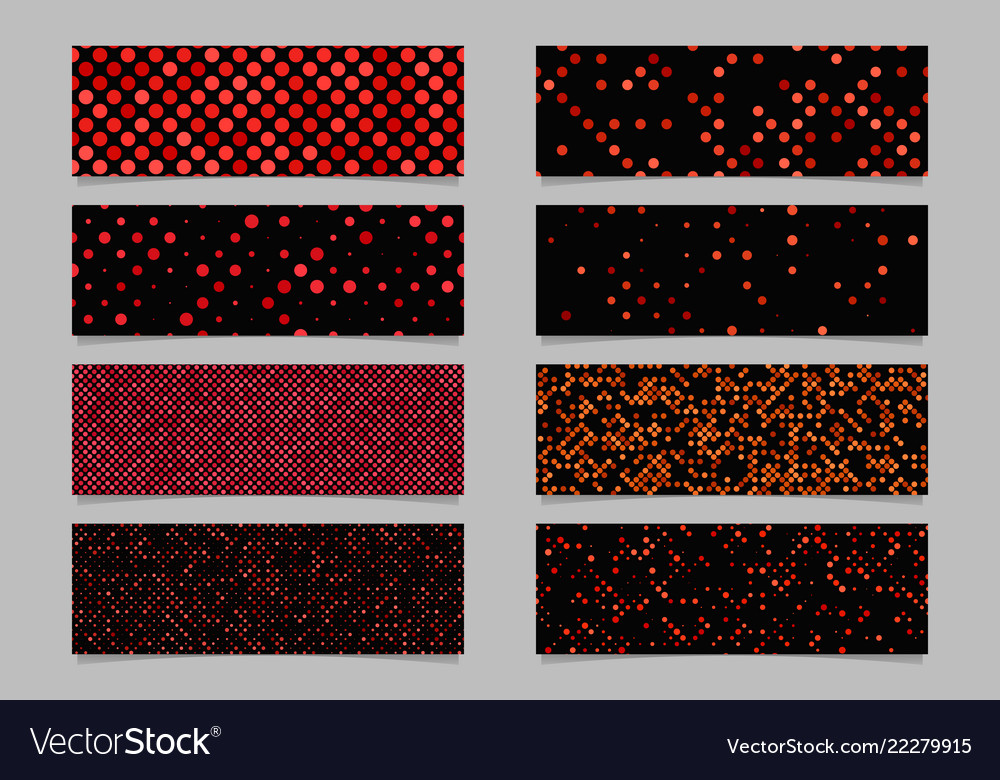 Modern red dot pattern banner background template