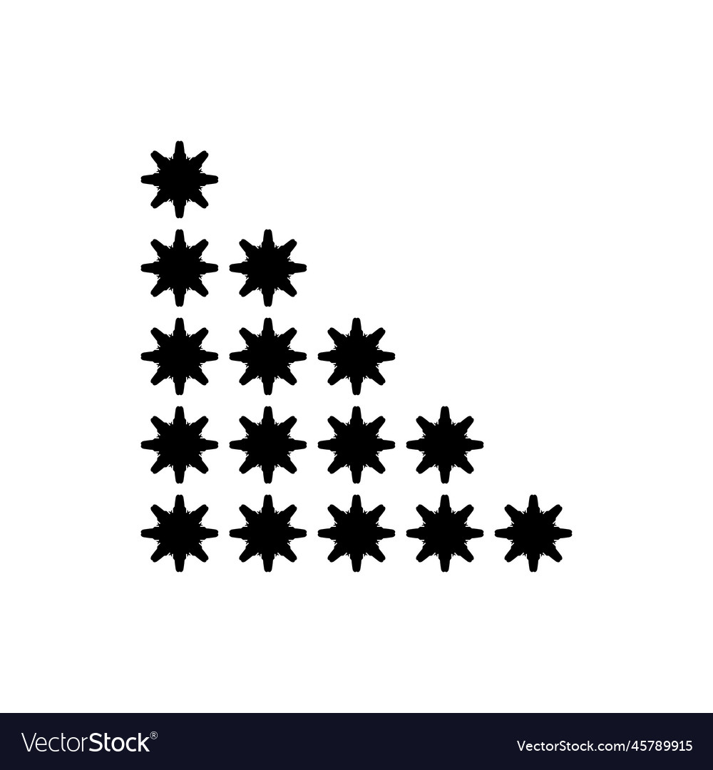 Rating stars icon simple style product site