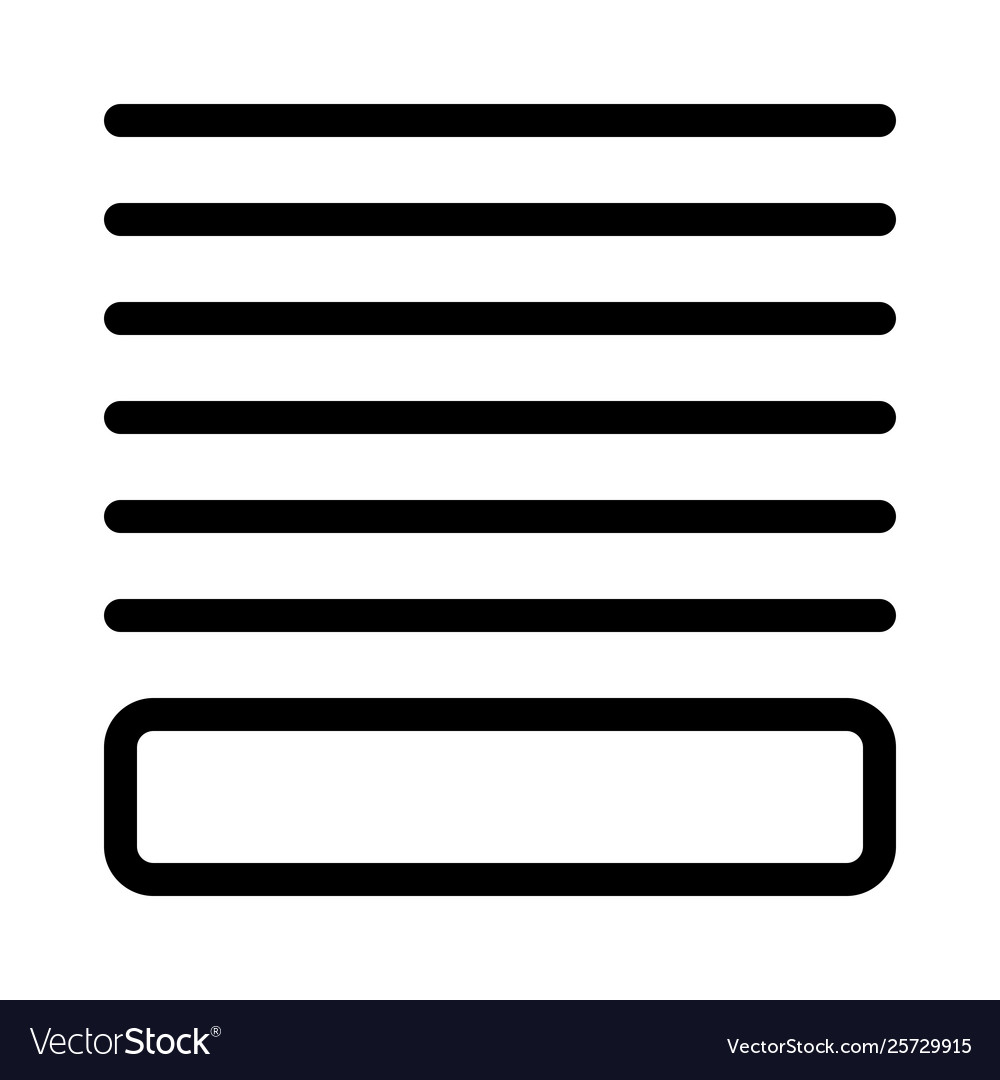 text-material-with-footer-end-line-royalty-free-vector-image